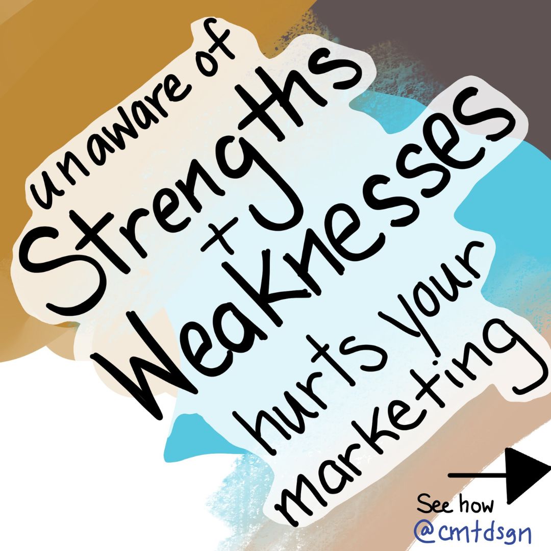 Here’s how not knowing your strengths and weaknesses; can hurt how you show up and market yourself.