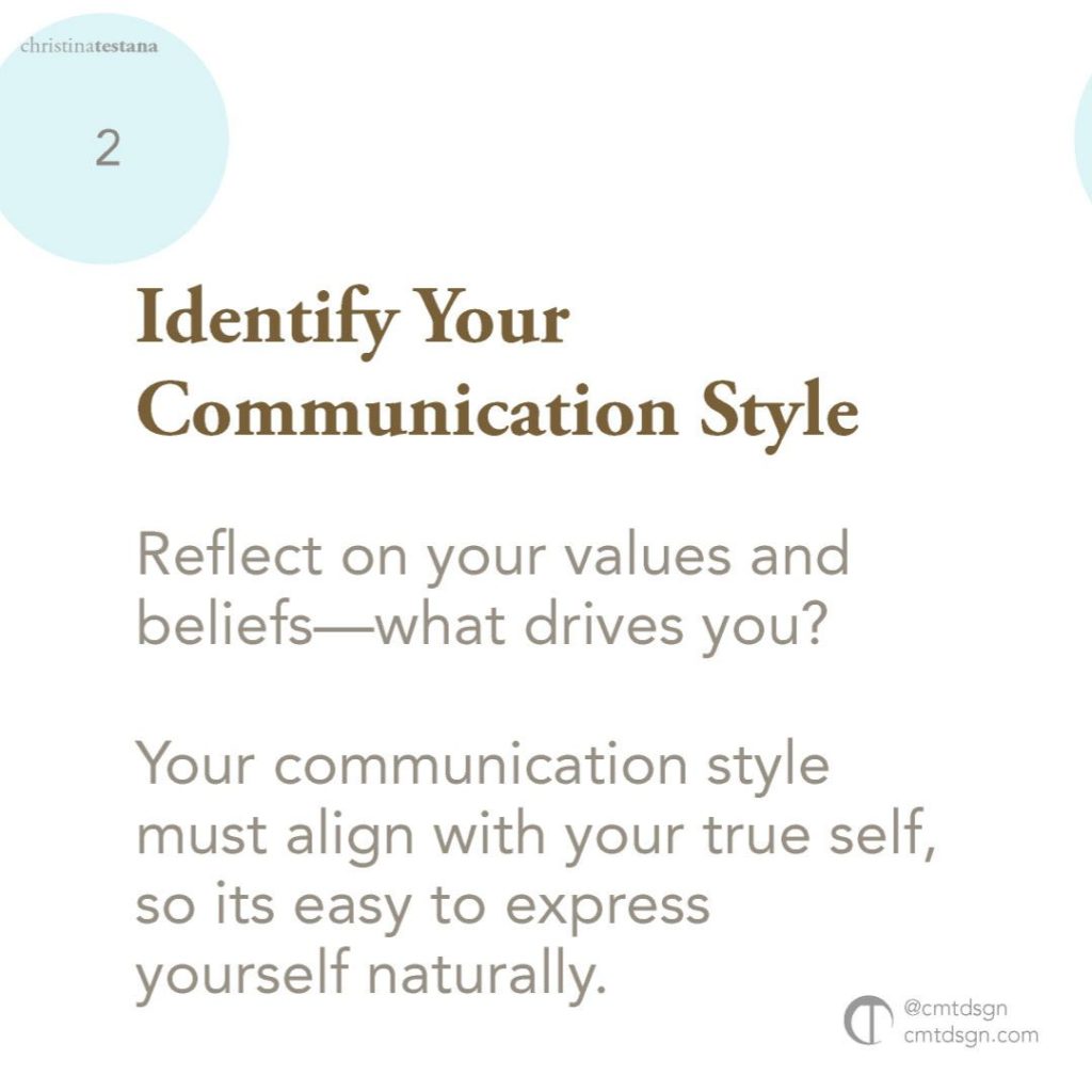 Identify your communication style