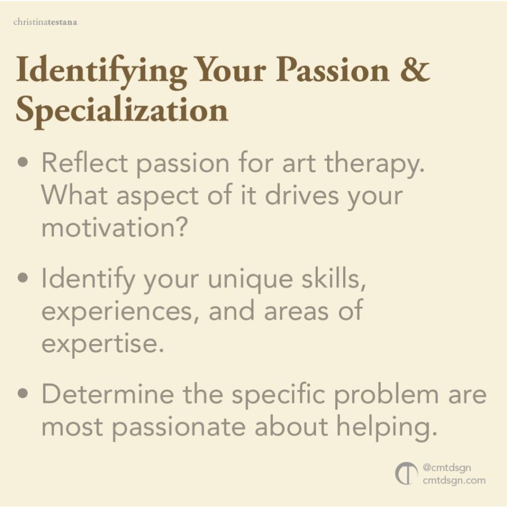 Identifying your passion & specializations