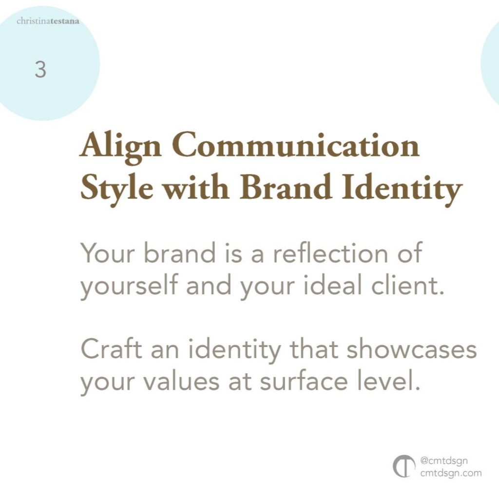 Align Communication style with Brand Identity