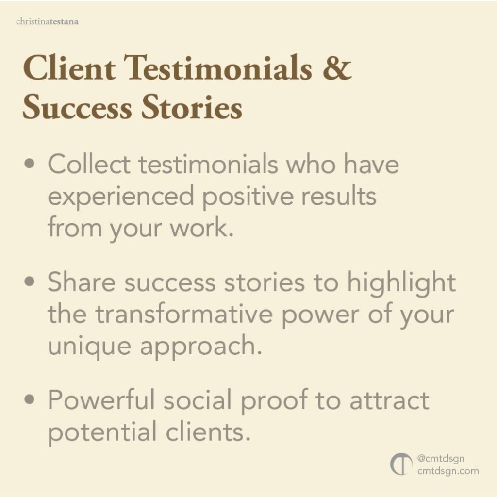 client testimonials and success stories