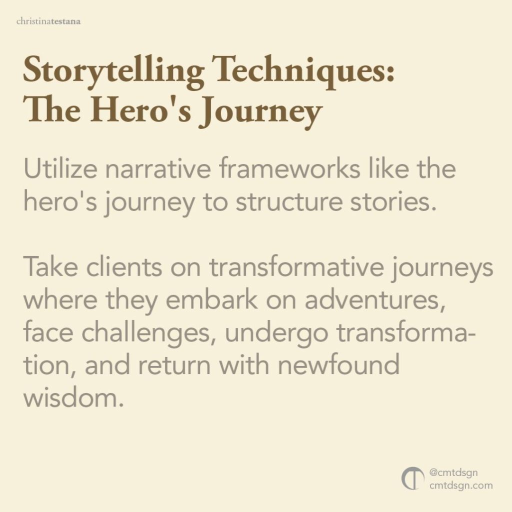Storytelling techniques: The Hero's Journey
